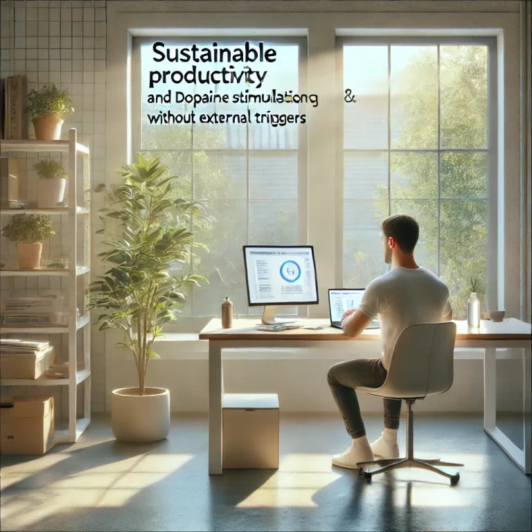 Produtividade Sustentável: Estimulando a Dopamina sem Depender de Estímulos Externos